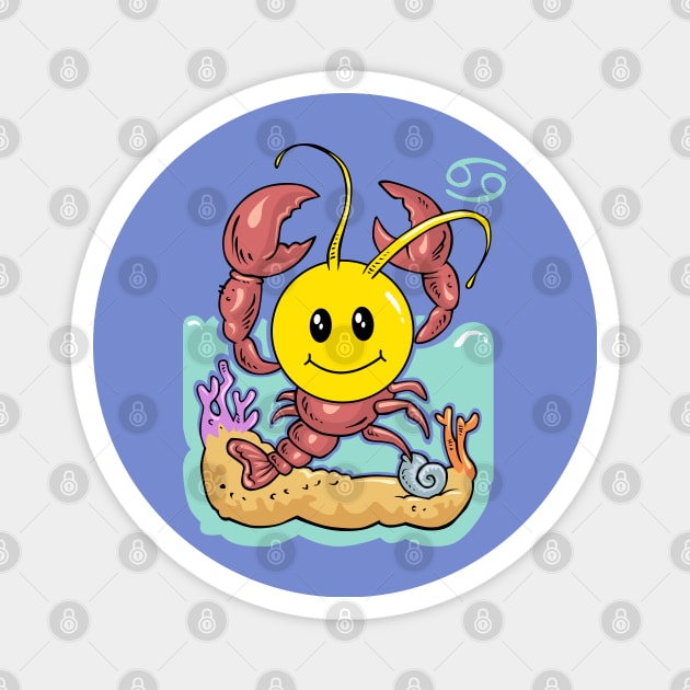 Smiley Cancer Magnet by SpageGiant